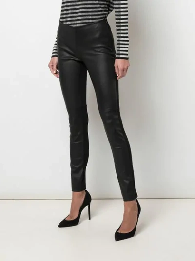 Shop Akris Punto Cropped Leggings In Black