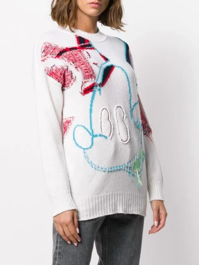Shop Iceberg Graphic Knit Jumper In White