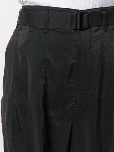 Shop Lemaire Pleated Trousers In Black
