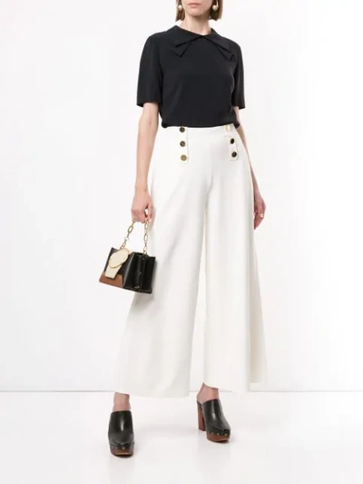 HIGH-WAISTED WIDE-LEG TROUSERS