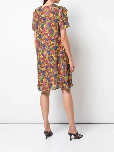 Shop Jonathan Cohen Floral Print Dress In Mixed Pressed Floral