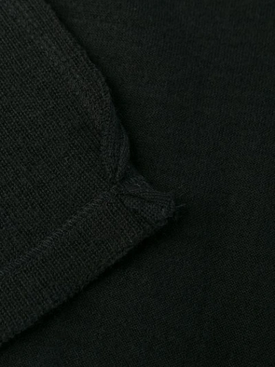 Shop Yohji Yamamoto Exposed Seam Jumper In Black