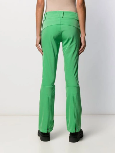 Shop Perfect Moment Aurora Flared Trousers In Green