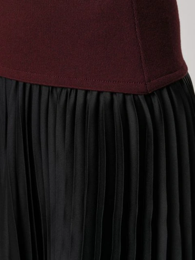 Shop 3.1 Phillip Lim / フィリップ リム Asymmetric Pleated Skirt In Burgundy Blk