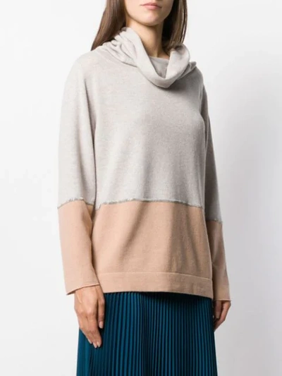 Shop Fabiana Filippi Cowl Neck Jumper In Vr1