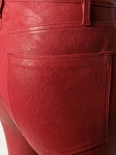 Shop Frame Mid-rise Skinny Trousers In Red