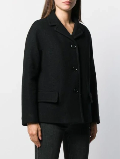 Shop Aspesi Single-breasted Jacket In Black