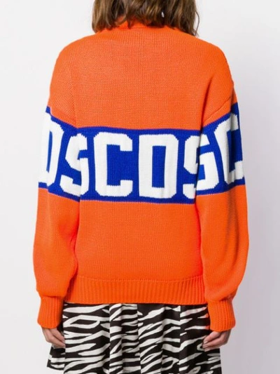 Shop Gcds Pullover Mit Logo-print In Orange