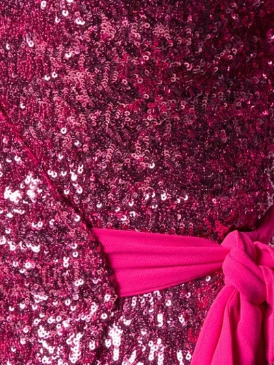 Shop Andamane Bonnie Sequin Mini Dress In Pink