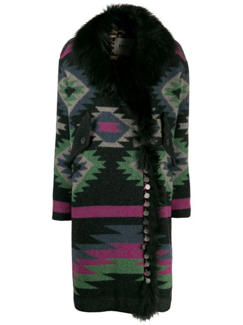 aztec wrap coat