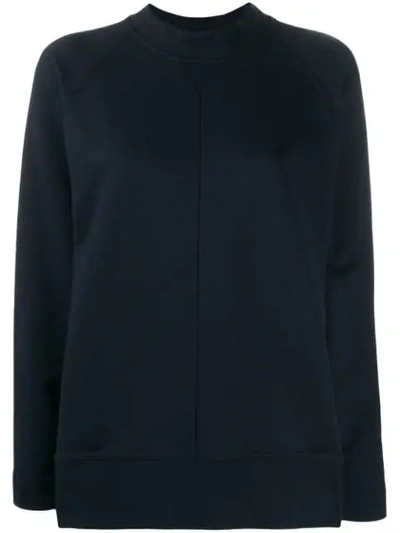 Shop Cedric Charlier Relaxed-fit Raglan Sweatshirt In Blue