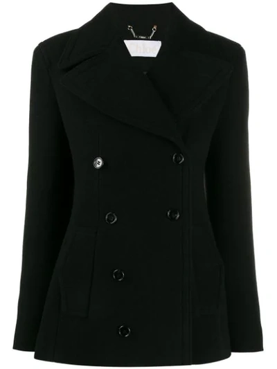 Shop Chloé Double-breasted Jacket In Black