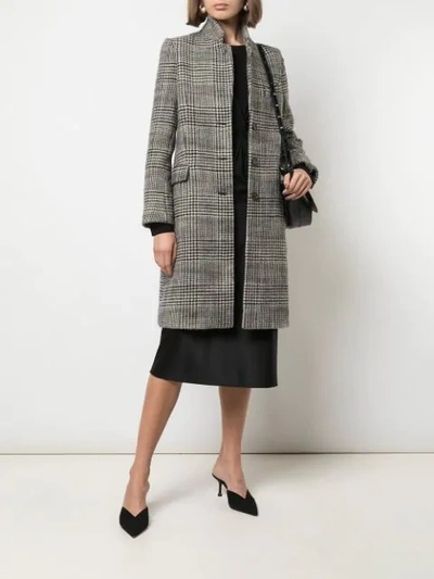 Shop Nili Lotan Rosalin Houndstooth Coat In Multi