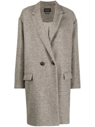 Shop Isabel Marant Étoile Filipo Cocoon Coat In Neutrals