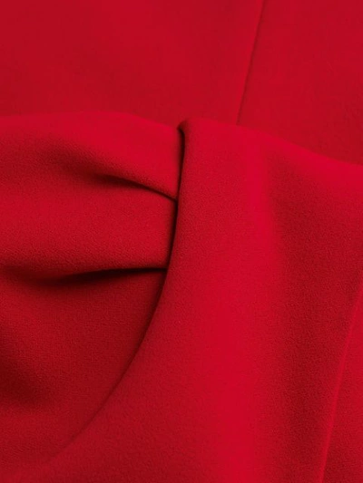 Shop Blanca V-neck Midi Dress In Red