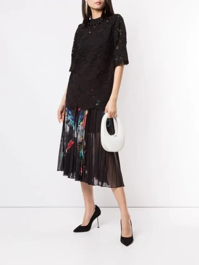 Shop Romance Was Born Pleated Midi Skirt In Black