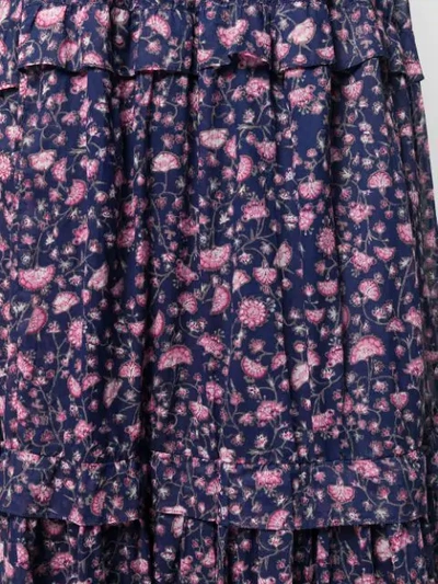 Shop Isabel Marant Étoile Likoya Floral Print Dress In Blue