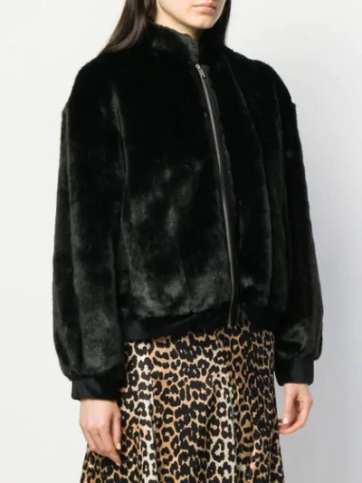 Shop La Seine & Moi Nina Vest Jacket In Black
