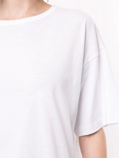 Shop N°21 Lace Panel Oversized T-shirt In White