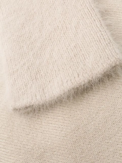 Shop Antonelli Wide Neck Jumper In Neutrals