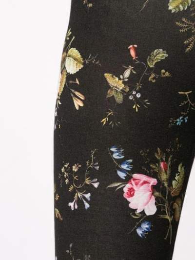 Shop R13 Floral Print Leggins In Black