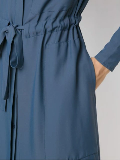 Shop Egrey Langärmeliges Hemdkleid - Blau In Blue