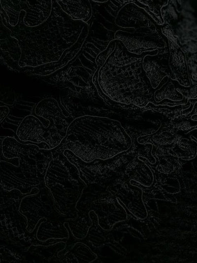 Shop Philosophy Di Lorenzo Serafini Ruffled Fine Knit Top In Black