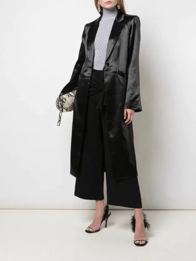 Shop Cinq À Sept Vicky Blazer Coat In Black