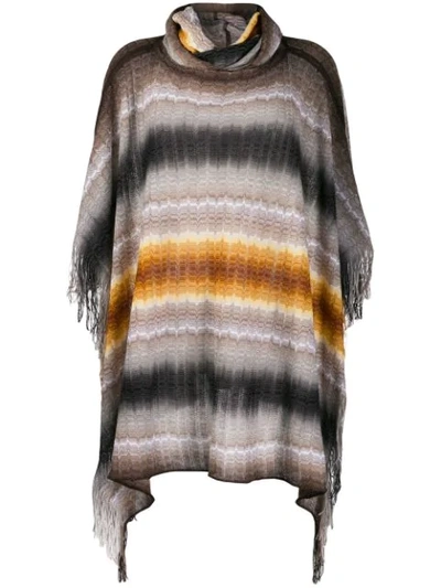 Shop Missoni Striped Loose-fit Jumper In Neutrals