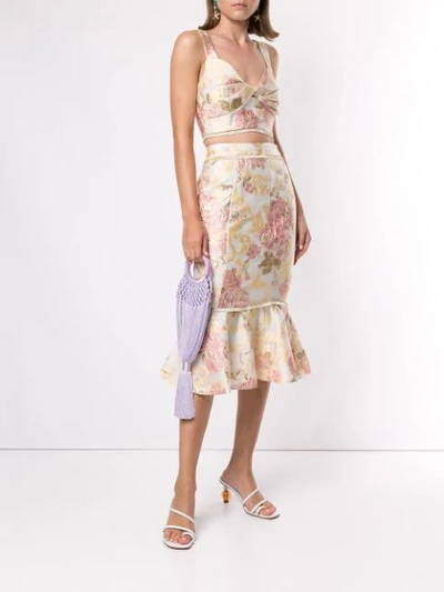 We Are Kindred Delphi Jacquard Bralette In White