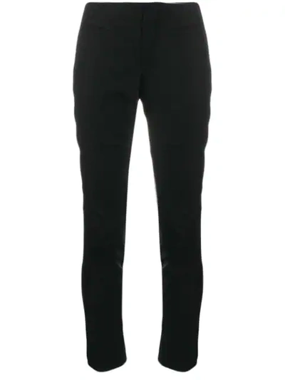 Shop Yohji Yamamoto Cropped Panelled Trousers In Black