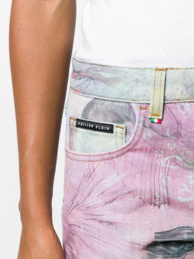 Philipp Plein Slim-fit Statement Jeans In Blue