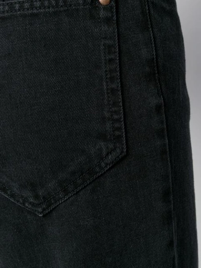 Shop Isabel Marant Weite Cropped-jeans In 01bk  Black