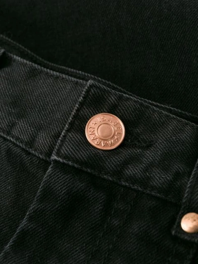 Shop Isabel Marant Weite Cropped-jeans In 01bk  Black