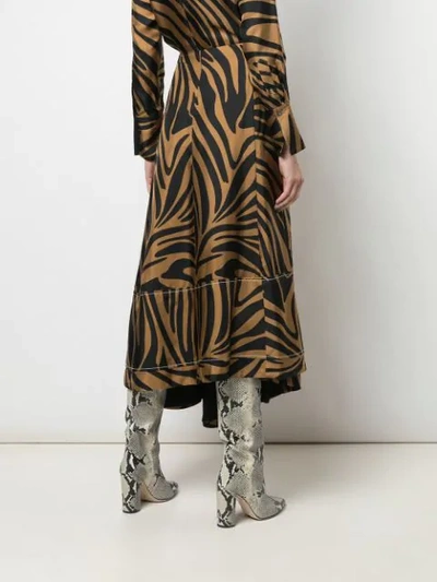 Shop 3.1 Phillip Lim / フィリップ リム Abstract Tiger-print Skirt In Black & Brown