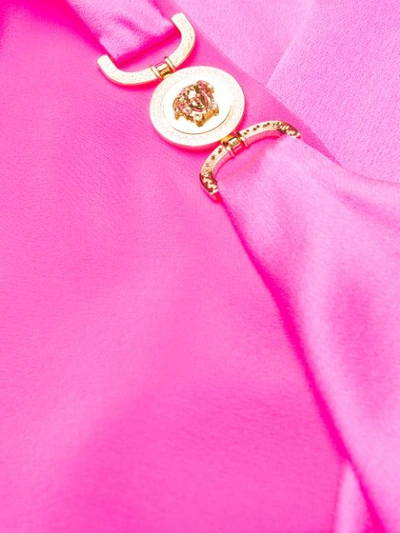 Shop Versace Medusa Embellished Top In Pink
