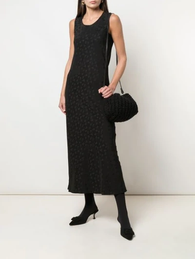 Shop Zanini Floral Jacquard Maxi Dress In Black