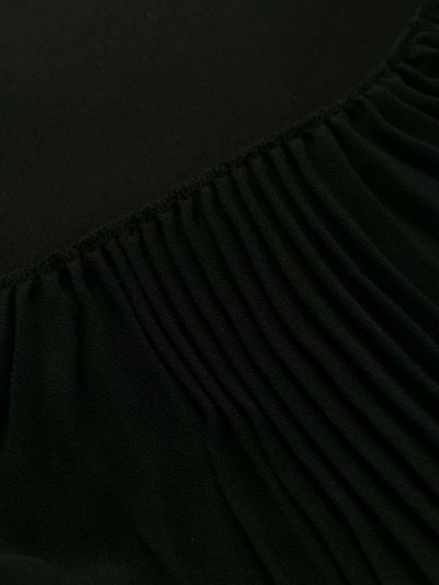 Shop Diesel Black Gold Draped-panel Mini Dress In Black