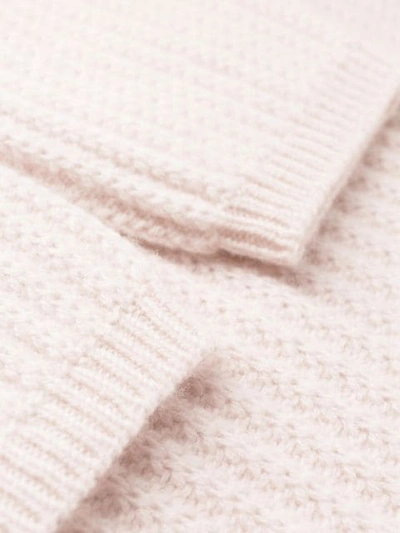 Shop Allude Long Sleeve Knitted Jumper In Pink