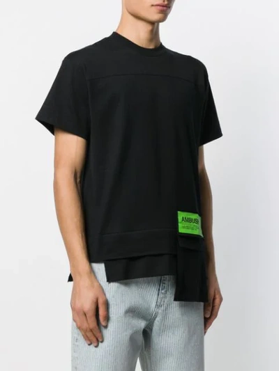 Shop Ambush Deconstructed Short Sleeve T In Blck Black