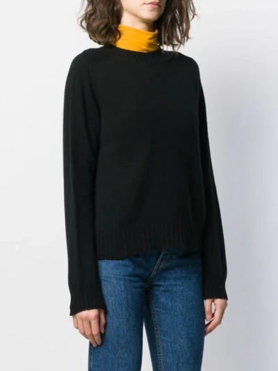 Shop Ymc You Must Create Crew-neck Knit Sweater In Black