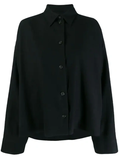 Shop Mm6 Maison Margiela Boxy Shirt In Black