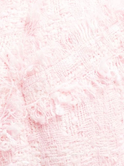 Shop Balmain Sleeveless Tweed Dress In Pink