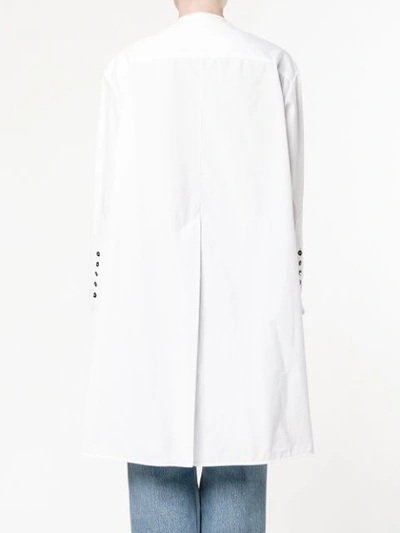 Shop Ellery Tunic Shirt In White