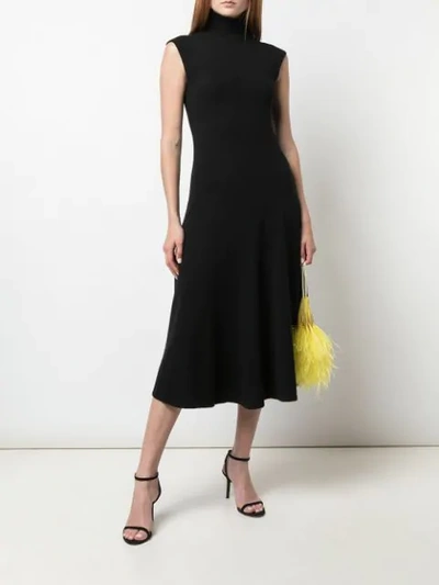 Shop Polo Ralph Lauren Turtleneck Dress In Black