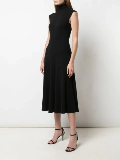 Shop Polo Ralph Lauren Turtleneck Dress In Black