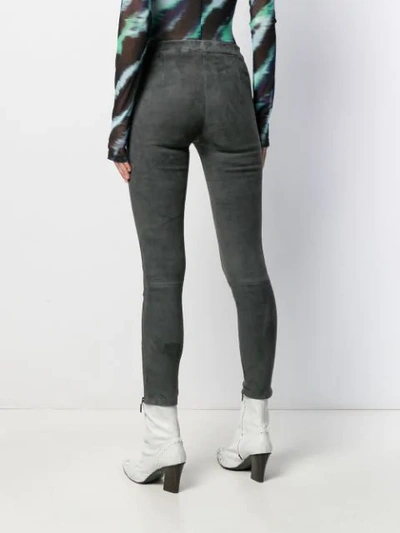 Shop Arma Cadiz Mid-rise Skinny Trousers In Grey