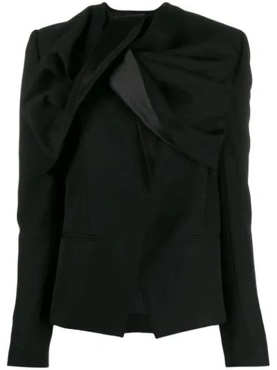 Shop Haider Ackermann Knot-detail Blazer In Black