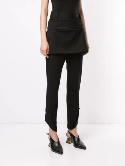 Shop Kitx Ember Skirt-layer Trousers In Black