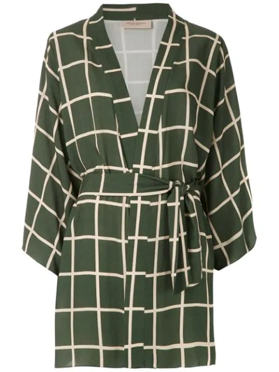 Shop Adriana Degreas Short Shirt Dress - Green